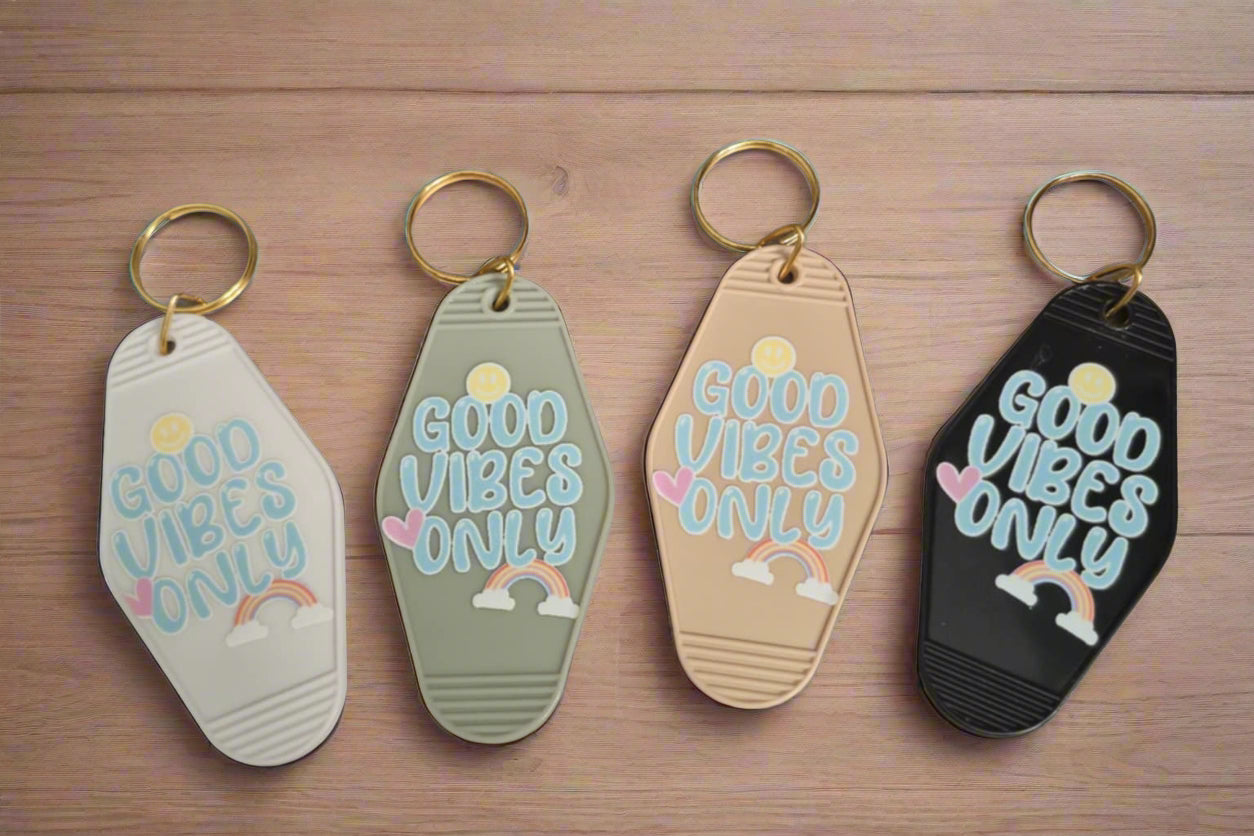 Good Vibes Motel Keyring