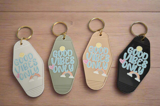 Good Vibes Motel Keyring