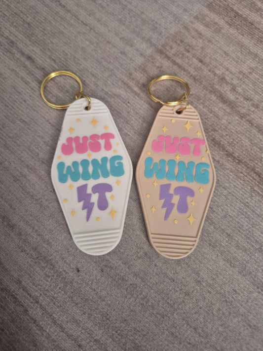 Just Wing It Motel Keyring
