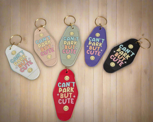 Can't Park But Cute Motel Keyring