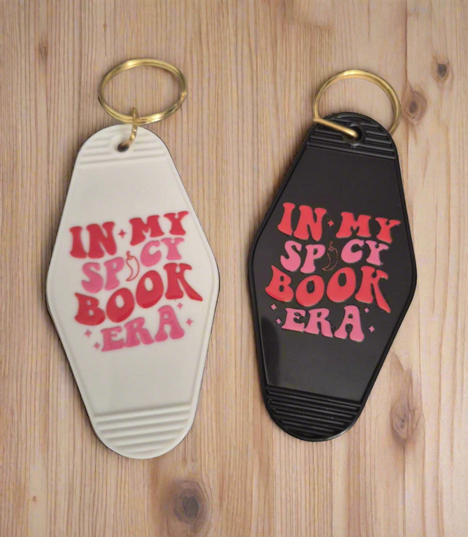 In My Spicy Book Era Motel Keyring