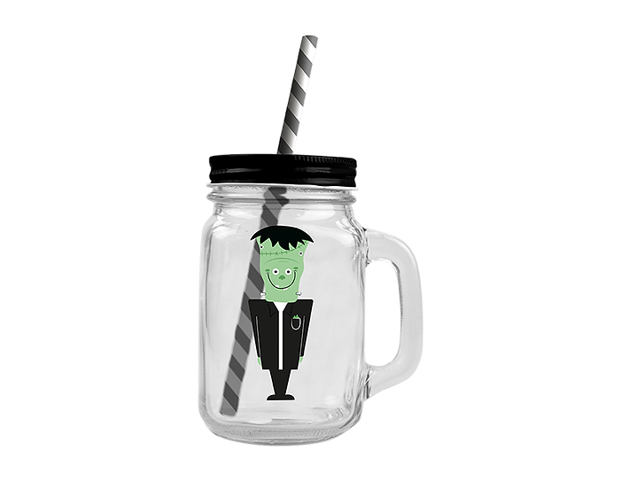 Personalised Halloween Mason Jars